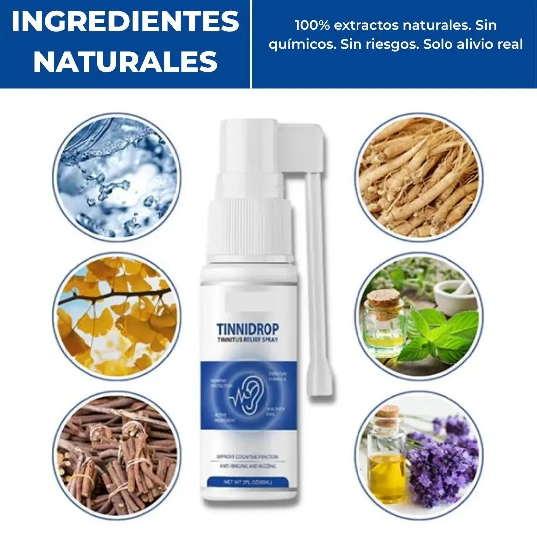 TINNIDROP | SPRAY PARA EL ALIVIO Y LIMPIEZA PROFUNDA DE LOS OÍDOS